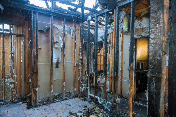 Professional Fire Damage Removal technician working in Glendale, OH